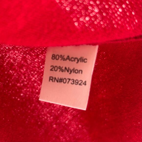 Ming Wang Sapphire Red Knit Crystal Tank Size XL - Picture 7 of 7